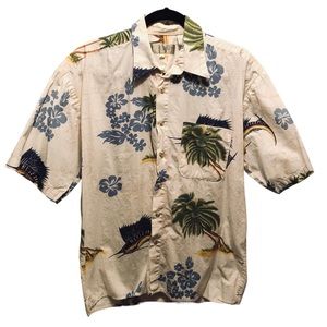 The Quality Club Hawaiian Marlin Fish Shirt Men's Size M